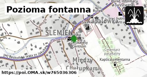 Pozioma fontanna