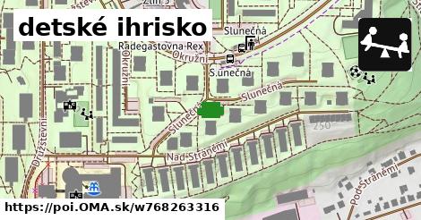 detské ihrisko