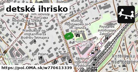 detské ihrisko