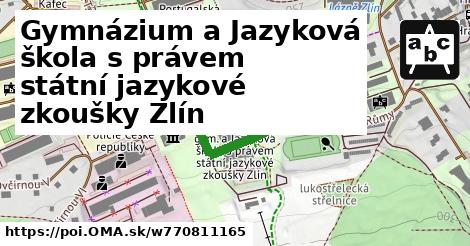 Gymnázium a Jazyková škola s právem státní jazykové zkoušky Zlín