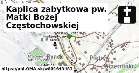 Kaplica zabytkowa pw. Matki Bożej Częstochowskiej