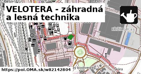 VELOTERA - záhradná a lesná technika