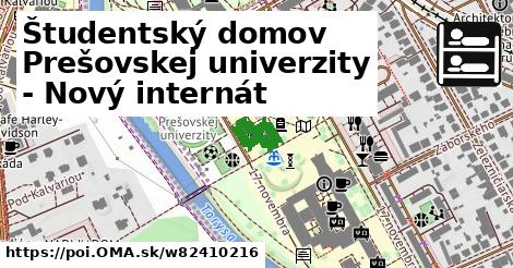 Študentský domov Prešovskej univerzity - Nový internát