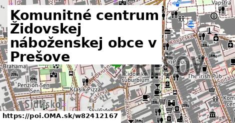 Komunitné centrum Židovskej náboženskej obce v Prešove