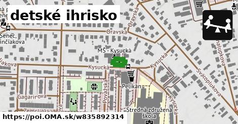 detské ihrisko