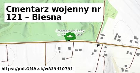 Cmentarz wojenny nr 121 – Biesna