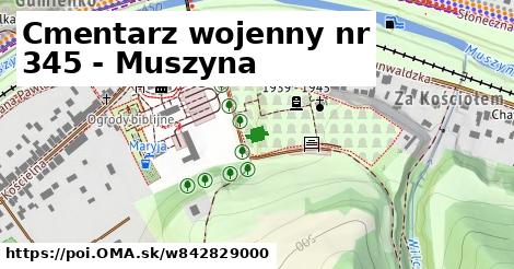Cmentarz wojenny nr 345 - Muszyna