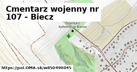 Cmentarz wojenny nr 107 - Biecz