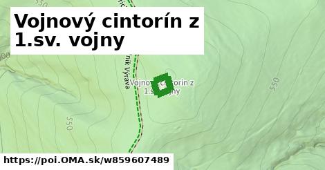 Vojnový cintorín z 1.sv. vojny