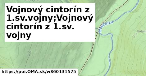 Vojnový cintorín z 1.sv.vojny