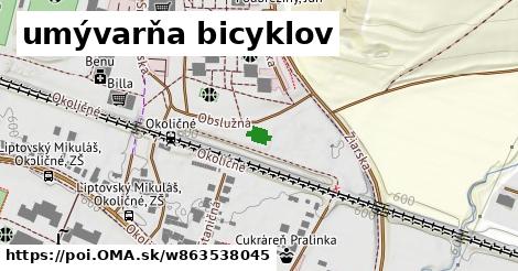 umývarňa bicyklov