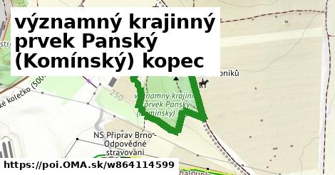 významný krajinný prvek Panský (Komínský) kopec