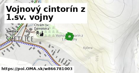 Vojnový cintorín z 1.sv. vojny