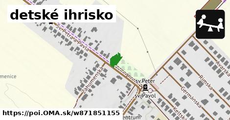 detské ihrisko