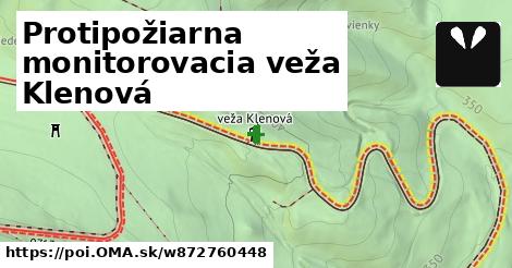 Protipožiarna monitorovacia veža Klenová