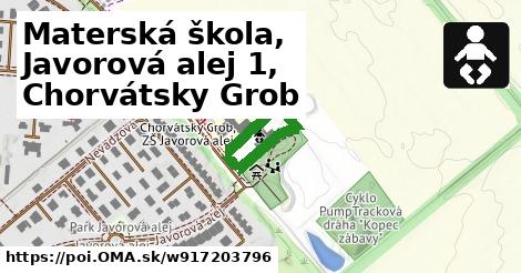 Materská škola, Javorová alej 1, Chorvátsky Grob