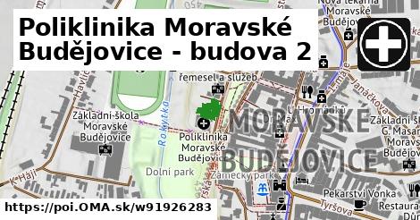 Poliklinika Moravské Budějovice - budova 2