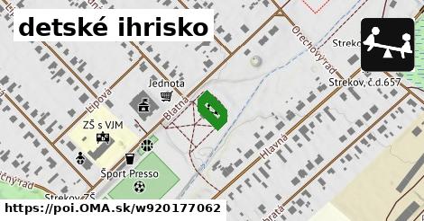 detské ihrisko