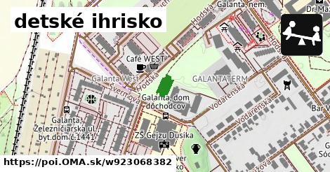 detské ihrisko