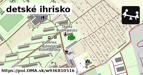 detské ihrisko