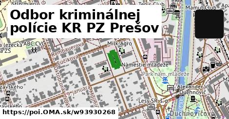 Odbor kriminálnej polície KR PZ Prešov