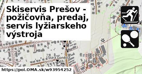 Skiservis Prešov - požičovňa, predaj, servis lyžiarskeho výstroja