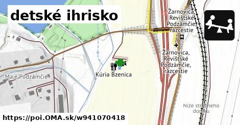 detské ihrisko