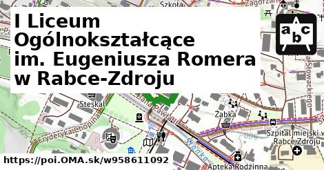 I Liceum Ogólnokształcące im. Eugeniusza Romera w Rabce-Zdroju