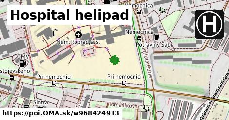 Hospital helipad