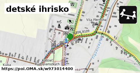 detské ihrisko