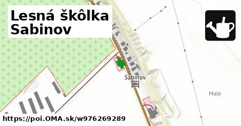 Lesná škôlka Sabinov