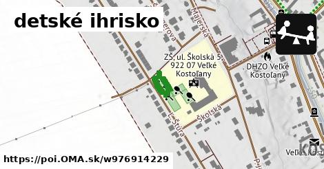 detské ihrisko