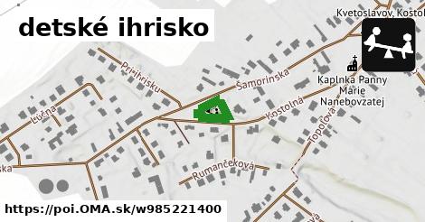 detské ihrisko