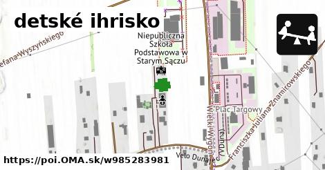 detské ihrisko