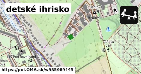 detské ihrisko