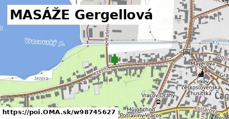 MASÁŽE Gergellová