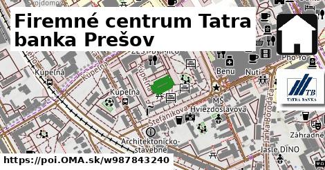 Firemné centrum Tatra banka Prešov