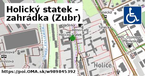 Holický statek - zahrádka (Zubr)