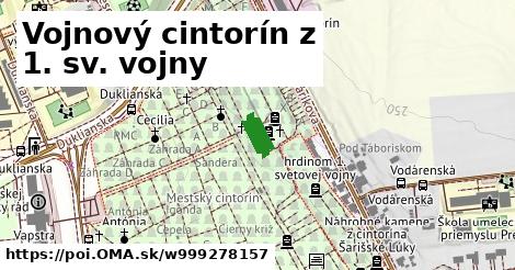 Vojnový cintorín z 1. sv. vojny