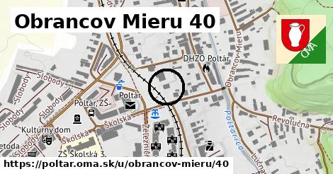 Obrancov Mieru 40, Poltár