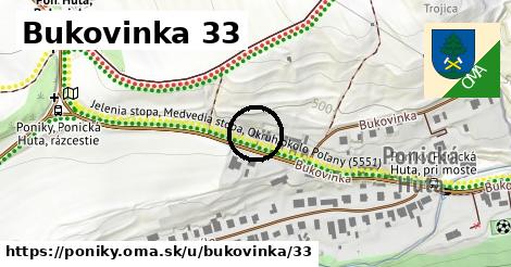 Bukovinka 33, Poniky