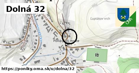 Dolná 32, Poniky