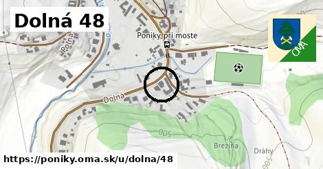 Dolná 48, Poniky