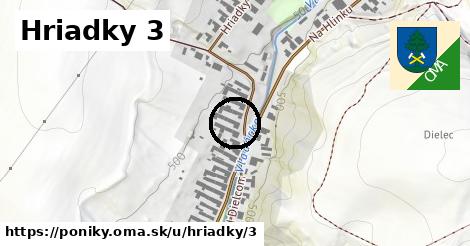 Hriadky 3, Poniky