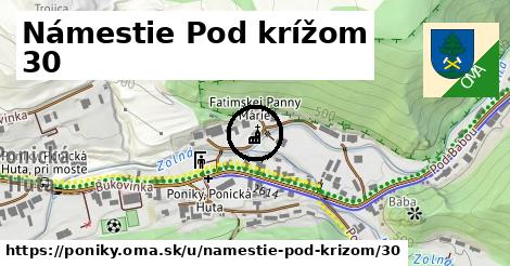 Námestie Pod krížom 30, Poniky