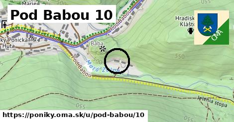 Pod Babou 10, Poniky