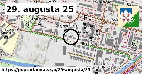 29. augusta 25, Poprad