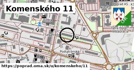 Komenského 11, Poprad