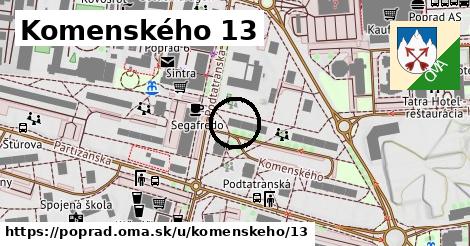 Komenského 13, Poprad