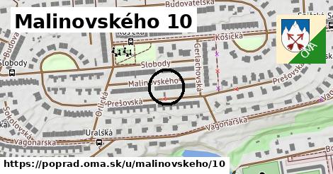 Malinovského 10, Poprad